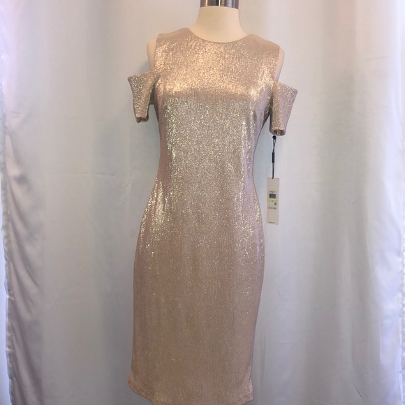 Calvin Klein Dresses & Skirts - Gold Lamé Dress - NWT